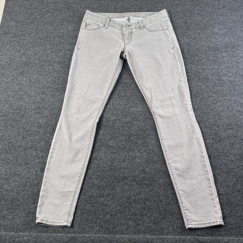 Express Zelda Jeans Women's Size 6 Gray Slim Fit Ultra Low Rise EUC